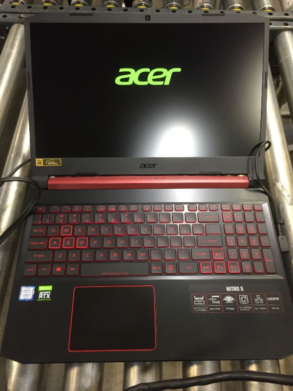 Photo 3 of Acer Nitro 5 Gaming Laptop, 9th Gen Intel Core i7-9750H, NVIDIA GeForce RTX 2060, 15.6" Full HD IPS 144Hz Display, 16GB DDR4, 256GB NVMe SSD, Wi-Fi 6, Waves MaxxAudio, Backlit Keyboard, AN515-54-728C
