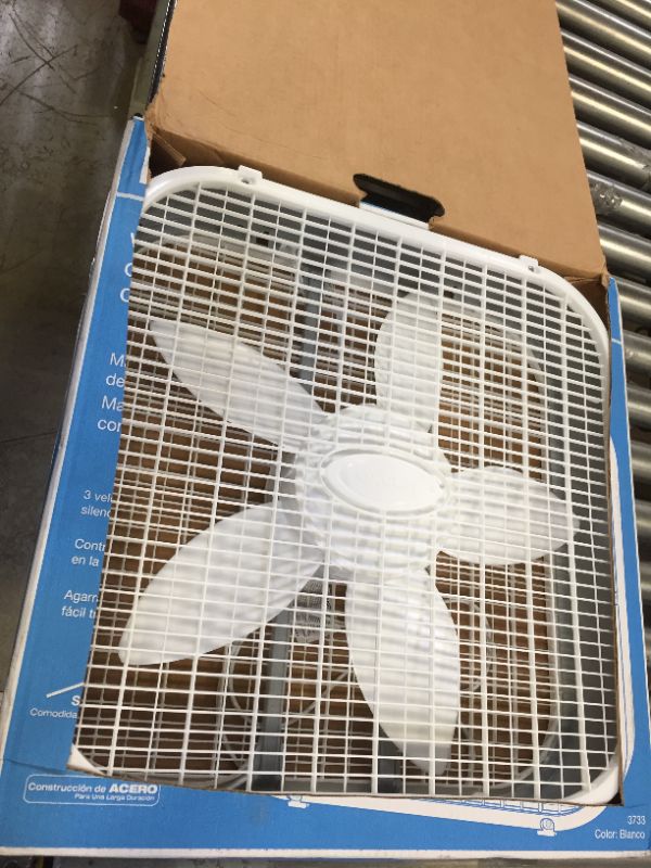 Photo 2 of 20 in. Air Circulating Box Fan with 3 Speeds