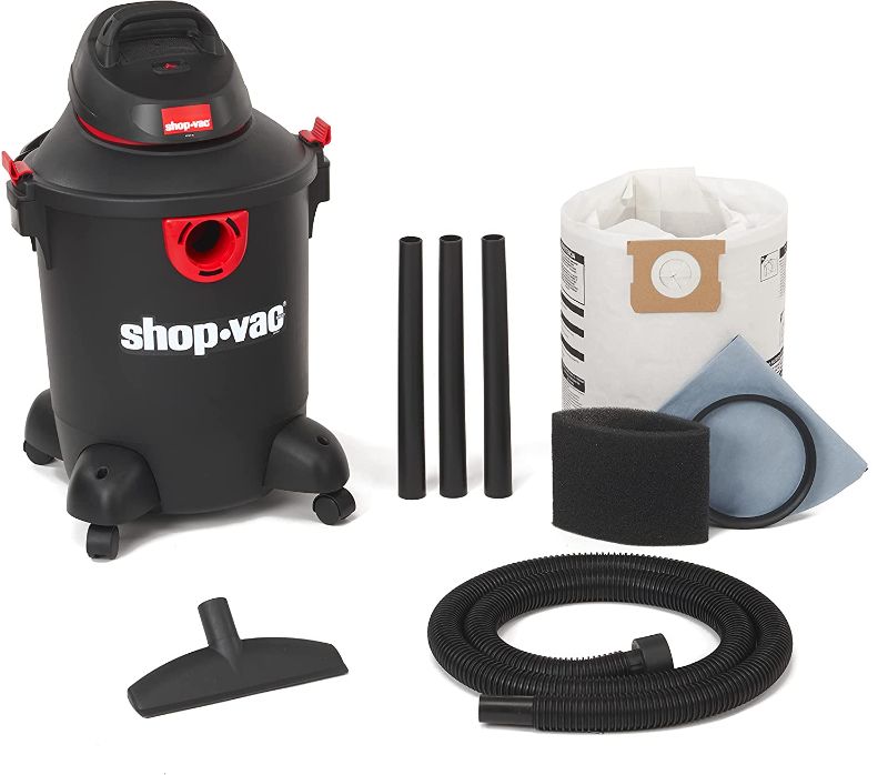 Photo 1 of Shop-Vac 5985200 Wet/Dry Vacuum, 10 gal, 4.0 Peak Horsepower, Red/Black (1-Pack)