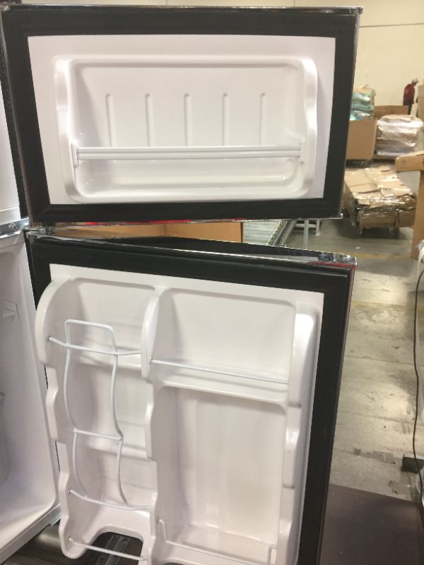 Photo 3 of Frigidaire EFR341, 3.2 Cu. Ft. 2-Door Refrigerator and Freezer, Platinum Series, Stainless Steel, Double