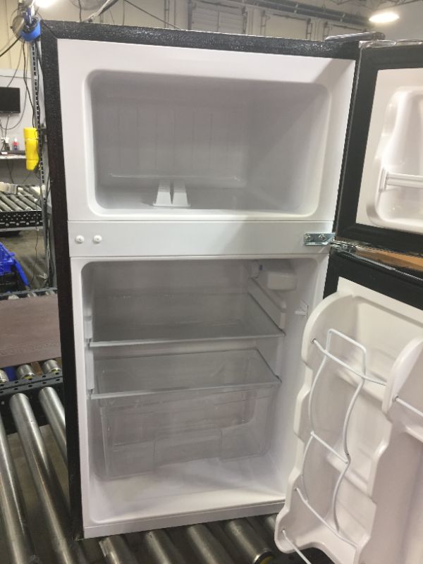 Photo 4 of Frigidaire EFR341, 3.2 Cu. Ft. 2-Door Refrigerator and Freezer, Platinum Series, Stainless Steel, Double