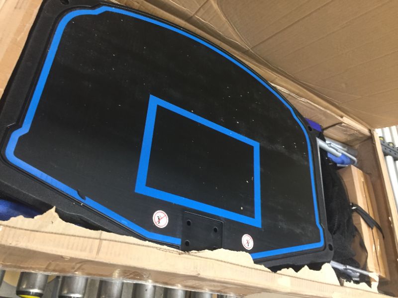 Photo 1 of box 3 of 3 for a 16 ft. Outdoor Blue Trampoline with Safety Enclosure Net
