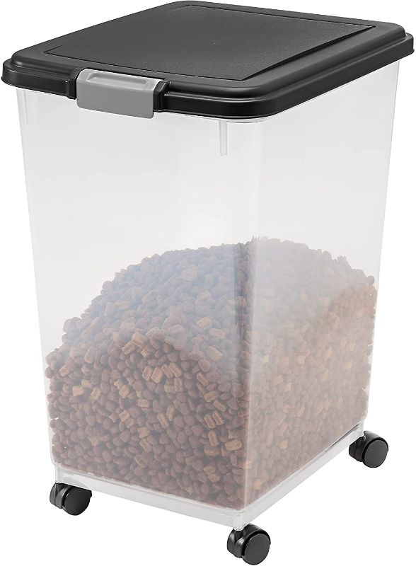 Photo 1 of IRIS USA Airtight Food Container for Dog, Cat, Bird, and Other Pet Food Storage Bin, BPA Free
