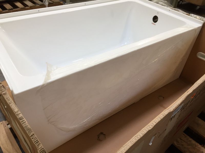 Photo 1 of Kingston Brass Aqua Eden VTAP543022R 54" Acrylic Alcove Tub W/Right Hand Drain
