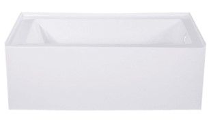 Photo 1 of Kingston Brass Aqua Eden VTAP543022R 54" Acrylic Alcove Tub W/Right Hand Drain
