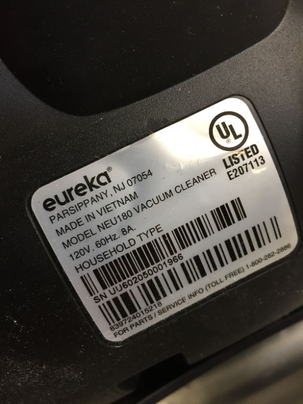 Photo 1 of Eureka Power Speed Lightweight Upright Vacuum, NEU180
