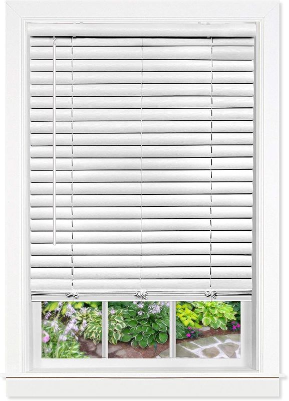 Photo 1 of Achim Home Furnishings, White Cordless GII Luna 2" Vinyl Venetian Blind, 35" x 64"
