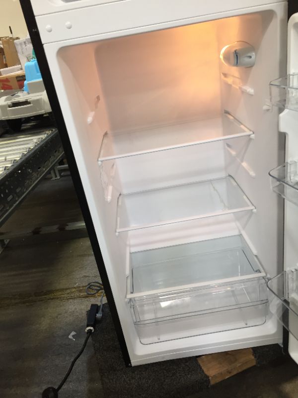 Photo 6 of 7.1 cu. ft. Top Freezer Refrigerator in Stainless Steel Look