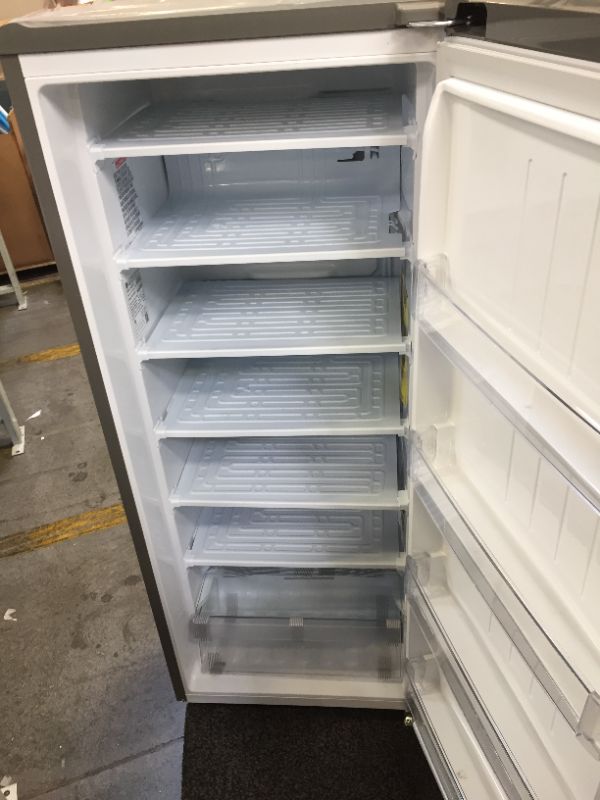 Photo 1 of 6.9 cu. ft Single Door Refrigerator in Platinum Silver