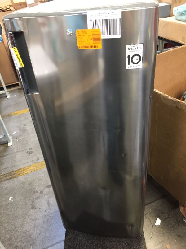 Photo 4 of 6.9 cu. ft Single Door Refrigerator in Platinum Silver