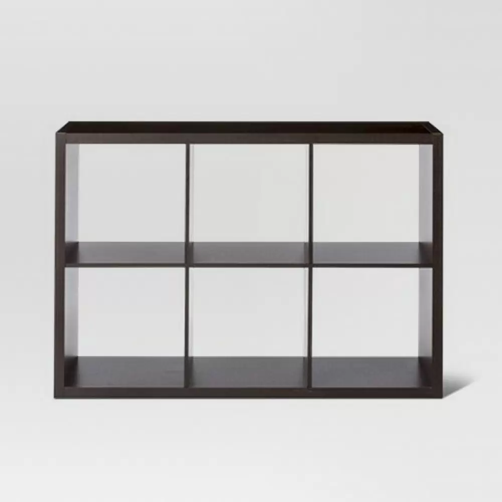 Photo 1 of 13" 6 Cube Organizer Shelf Espresso - Threshold