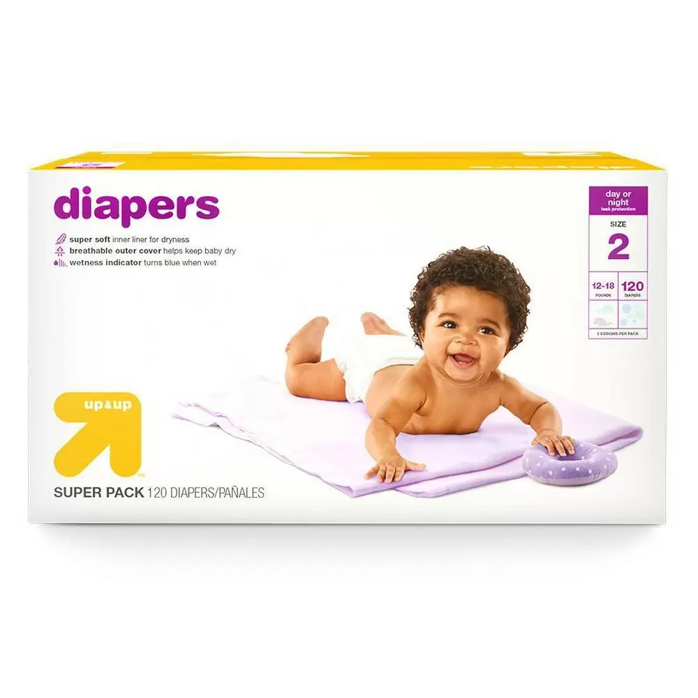 Photo 1 of Diapers Super Pack - Size 2 - 120ct - up & up

