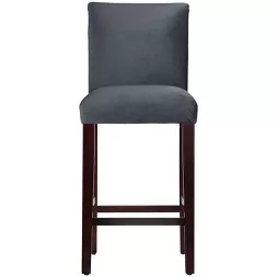 Photo 1 of 30" Velvet Parsons Barstool Wood - Threshold™
