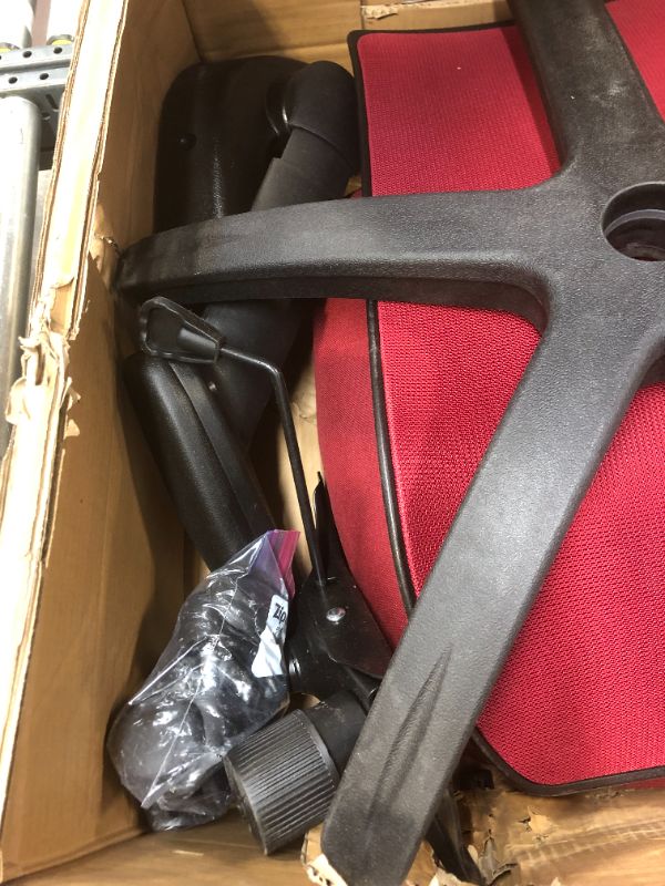 Photo 1 of OFM Midback Mesh Office Chair for Computer Desk, Mid Back, Burgundy
**OPEN BOX**
(( MISSING HARDWARE))