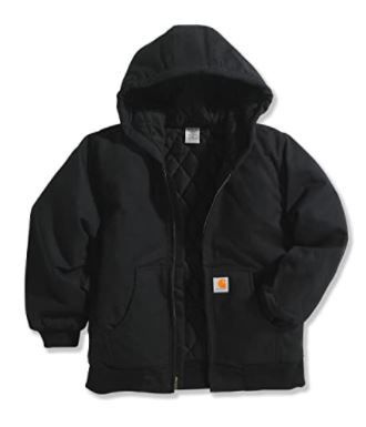 Photo 1 of Carhartt Boys' Active Jac Quilt Lined Jacket Coat Large Black