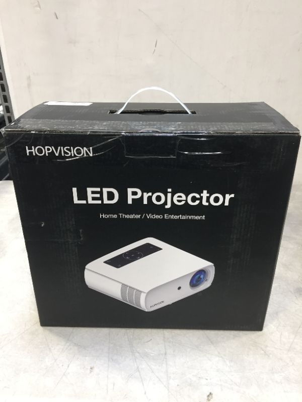 Photo 2 of HOPVISION Native 1080P Projector Full HD, 9500Lux Movie Projector with 150000 Hours LED Lamp Life, Support 4K 350" Home Outdoor Projector for Smartphone/ PC/ Laptop/ PS4/ TV Stick/ EXCEL/ PPT
