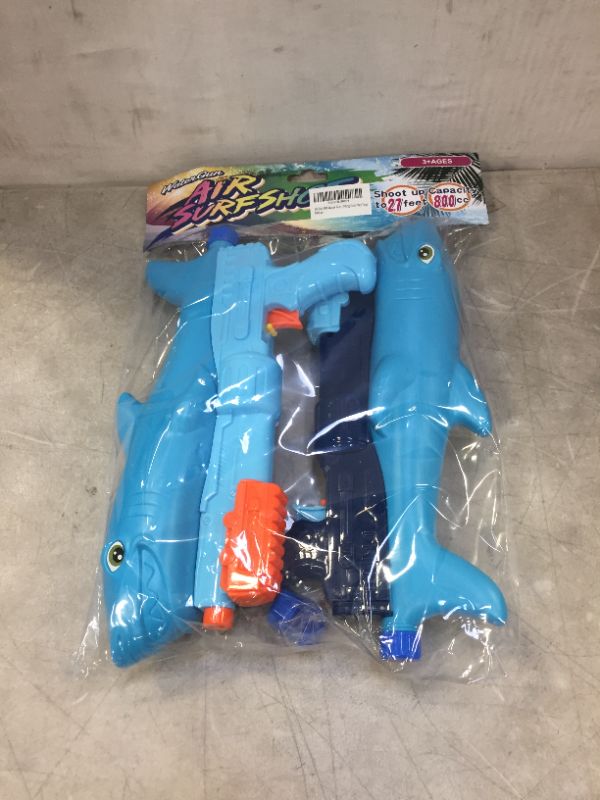 Photo 2 of DX DA XIN Water Gun for Kids, 2 Pack Super Water Blaster Soaker with 800CC for Summer Pool Party Outdoor Squirt Toys for Boys and Girls Beach Water Fighting Gun Play Toys
