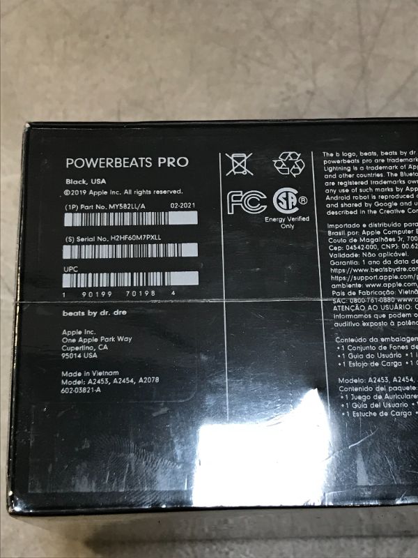 Photo 5 of Powerbeats Pro Wireless Earbuds - Apple H1 Headphone Chip, Class 1 Bluetooth Headphones, 9 Hours of Listening Time, Sweat Resistant, Built-in Microphone - Black
