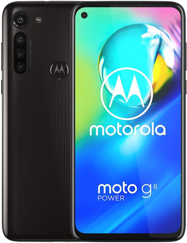 Photo 1 of Moto G8 Power | Unlocked | International GSM Only | 4/64GB | 16MP Camera | 2020 | Black | NOT compatible with Sprint or Verizon
