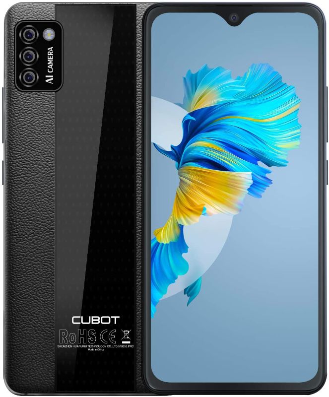 Photo 1 of CUBOT Phone Unlocked, Note 7 4G Smartphone Unlocked, Android 10, 2GB RAM+16GB ROM,128GB Extendable by TF Card, 5.5 Inch Dewdrop Screen, Three Card Slots (Black)
