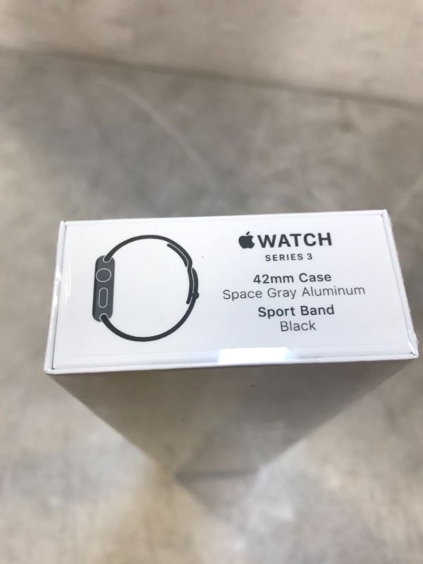 Photo 3 of Apple Watch Space Gray Aluminum Case with Black Sport Band 42mm