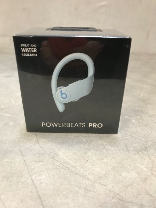 Photo 2 of Powerbeats Pro Wireless Earbuds - Apple H1 Headphone Chip, Class 1 Bluetooth Headphones, 9 Hours of Listening Time, Sweat Resistant, Built-in Microphone - Glacier Blue
