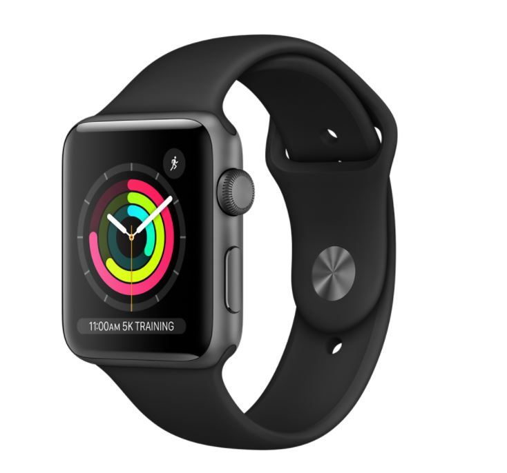 Photo 1 of Apple Watch Space Gray Aluminum Case with Black Sport Band 42mm