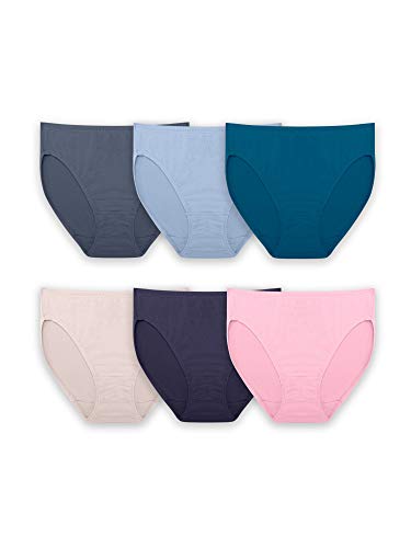 Photo 1 of Fruit of the Loom Women's Breathable Underwear HI CUTS SIZE 10---6 PAIRS COLORS MAY VARY
