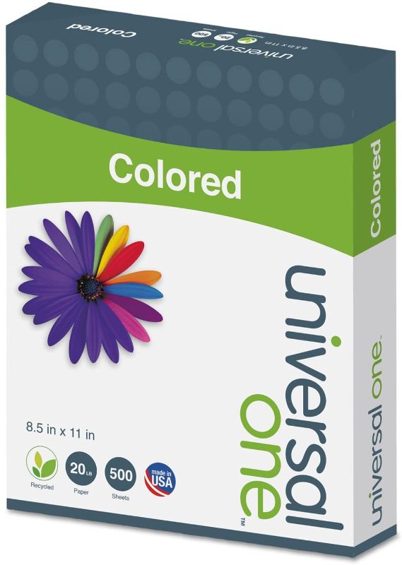 Photo 1 of Universal 11212 Colored Paper, 20lb, 8-1/2 x 11, Orchid, 500 Sheets/Ream, UNV11212
