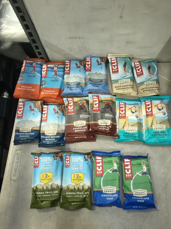 Photo 1 of Clif Bar - Energy Bars - Best Sellers Variety Pack - 2.4 Ounce Protein Bars, 16
exp dec 12 2021