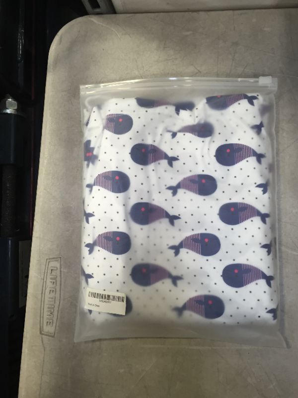 Photo 1 of Baby car seat Canopy by Seedlings Haven (White-Blue Whale)