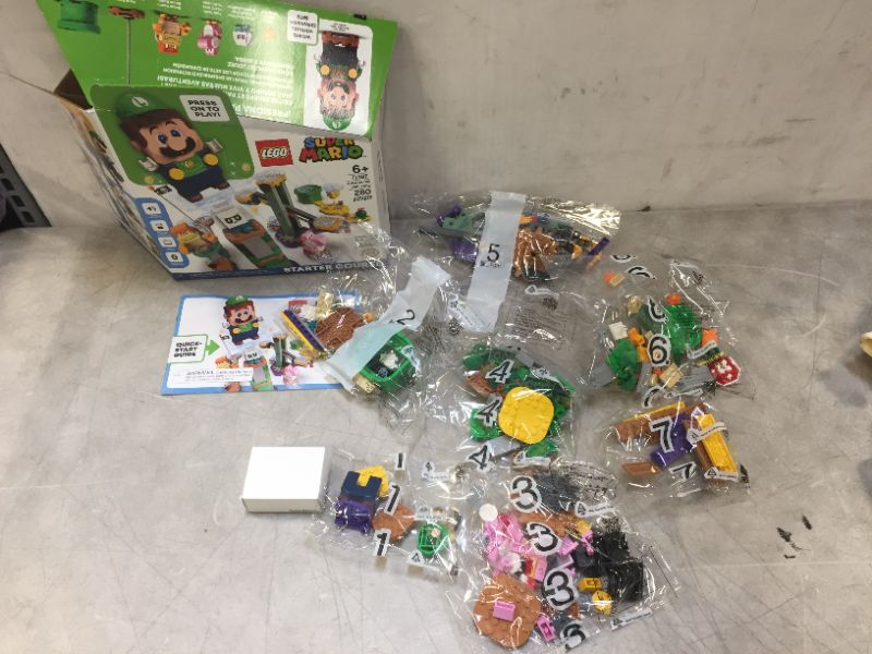 Photo 1 of LEGO Super Mario Adventures with Luigi Starter Course 71387 Building Kit; Collectible Toy Playset for Creative Kids, New 2021 (280 Pieces)