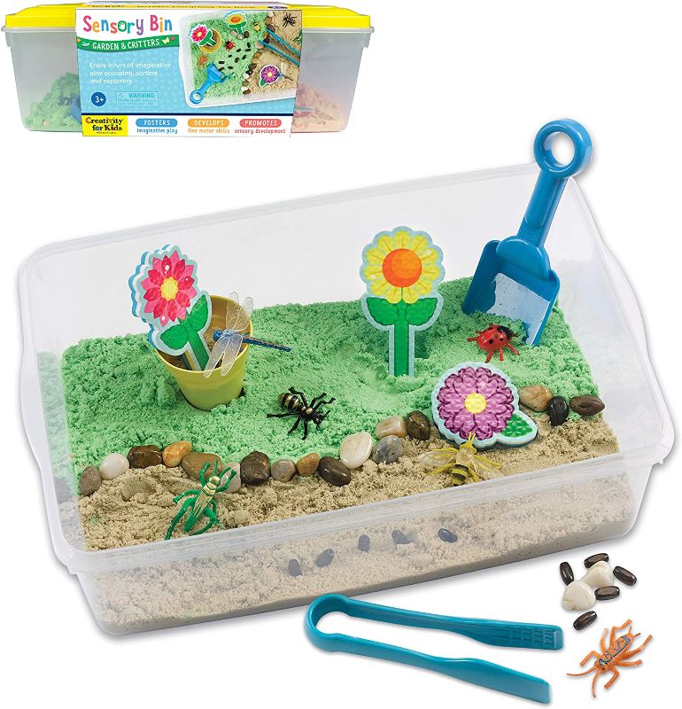 Photo 1 of Creativity for Kids Sensory Bin: Garden and Critters - Pretend Play, Flower Garden Preschool Toys
