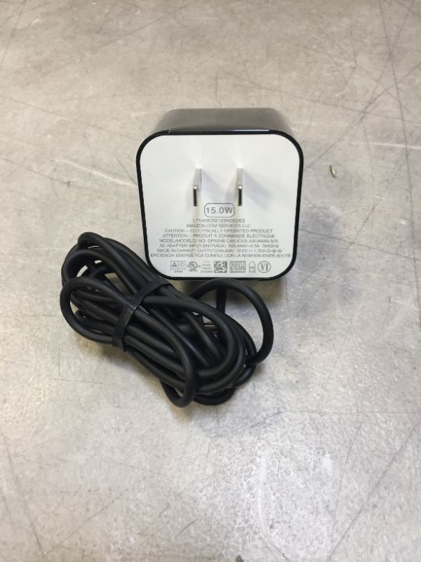 Photo 2 of Charger for Amazon Echo Show 5 Power Adapter 15W Echo Dot (3rd Gen),Echo Spot, Fire TV Cube Echo Dot (4th Gen) 12v 1.25a GP92NB PA-1150-9ABN A255-120-125W-US1