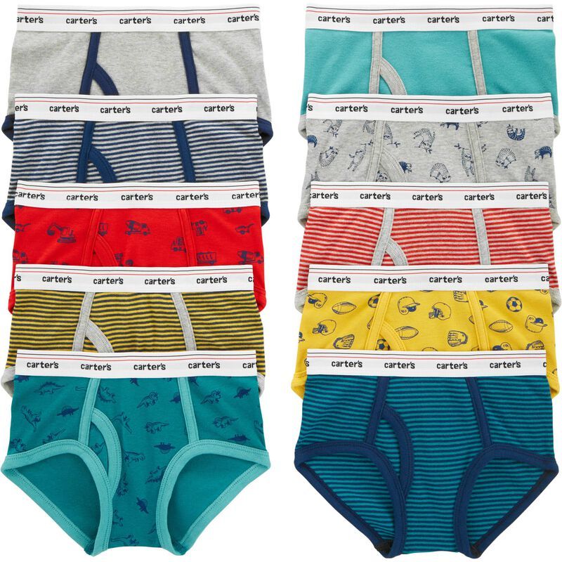 Photo 1 of Carter's 10-Pack Cotton Briefs SIZE 10/12
