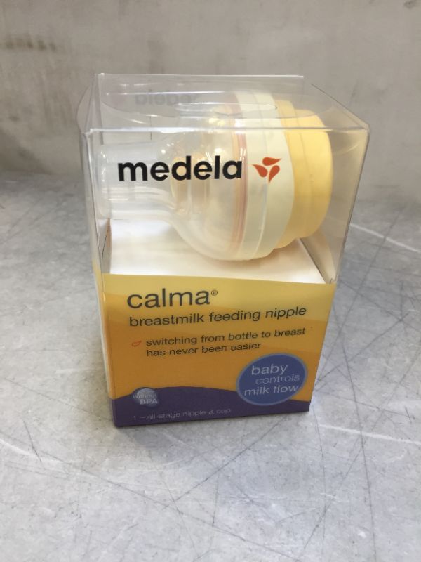 Photo 2 of Medela Calma Breast Milk Bottle Nipple for Breastmilk Feeding, Mimics Natural Feeding, Compatible with All Medela Bottles Through Each Stage of Breast Milk Feeding, Made Without BPA
