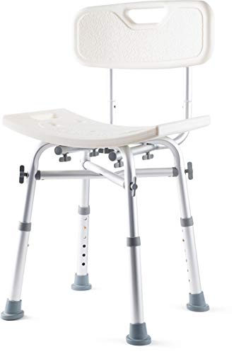 Photo 1 of Adjustable Height Bath and Shower Chair Shower Bench with Backrest

