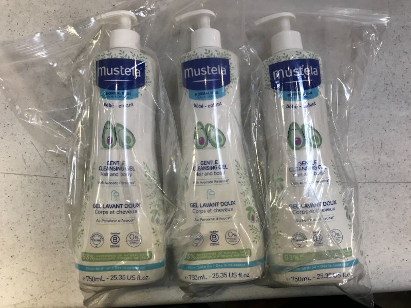 Photo 1 of 3 pack of Mustela Gentle Cleansing Gel with Avacado Perseose