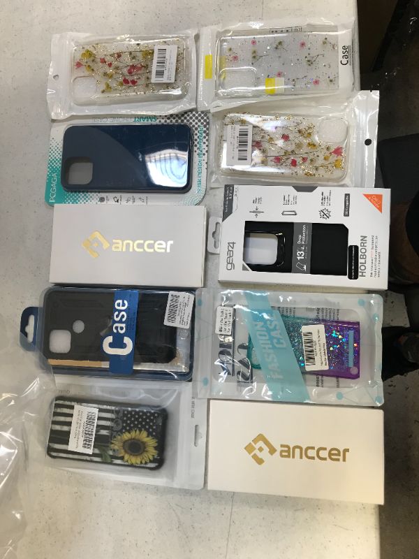 Photo 1 of 10 pack of phone cases various phones styles and sizes