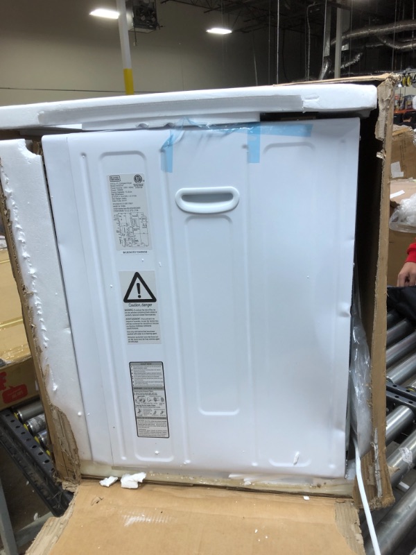 Photo 2 of 3.5 cu. ft. Capacity White Electric Dryer