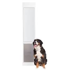 Photo 1 of 10-1/4 in. x 16-3/8 in. Large White Freedom Patio Panel (76 in. to 81 in.) Pet Door
