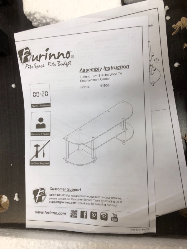 Photo 1 of Furinno Turn-S-Tube Wide TV Entertainment Center
