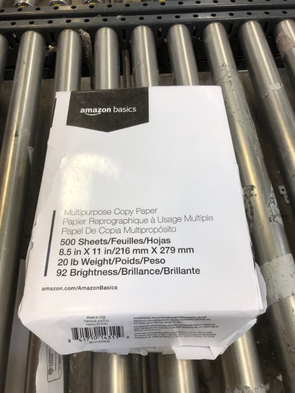 Photo 1 of Amazon Basics Multipurpose Copy Printer Paper - White