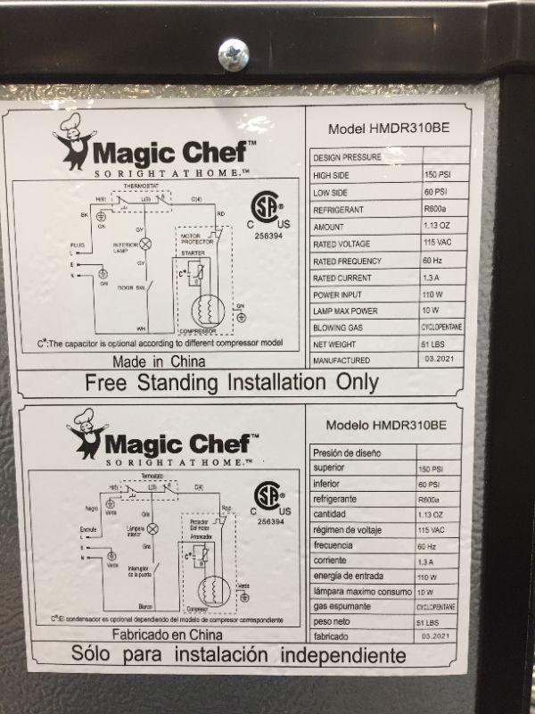 Photo 1 of 3.1 cu. ft. Mini Fridge in Black
