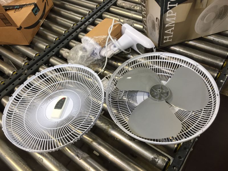 Photo 2 of 16 in. Indoor Wall Mount Fan With Remote
