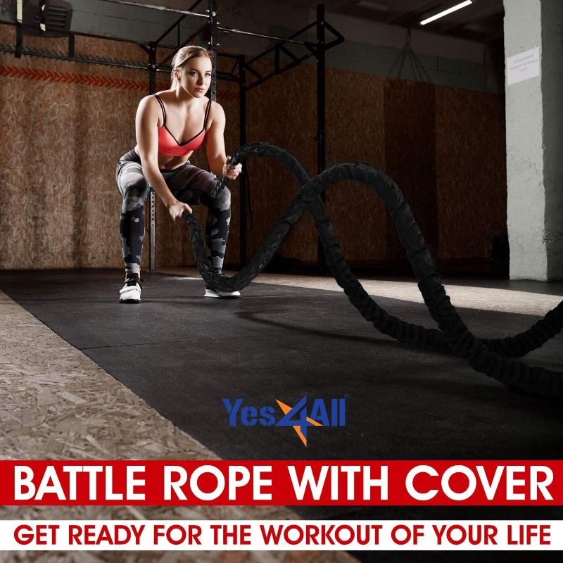 Photo 1 of Battle Exercise Training Rope with Protective Cover  30 feet 