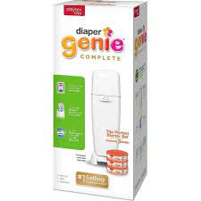 Photo 1 of Diaper Genie Complete Pail with 3 Refills - White
