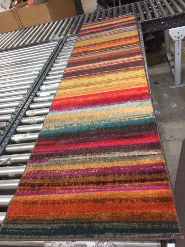 Photo 2 of 94X24 COLORFUL PATTERN RUG