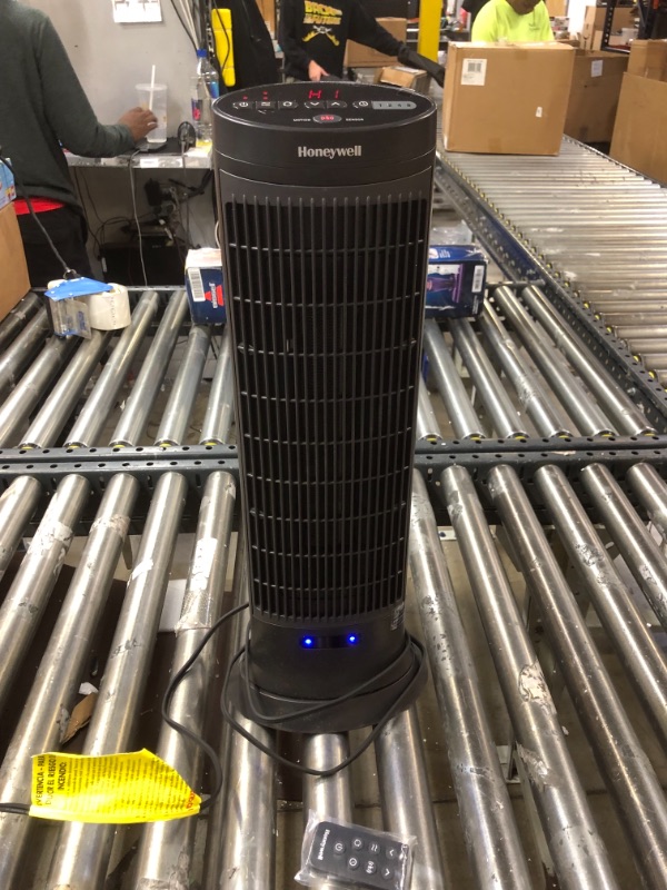 Photo 1 of Honeywell HCE323V Digital Ceramic Tower Heater with Motion Sensor - Dark Gray