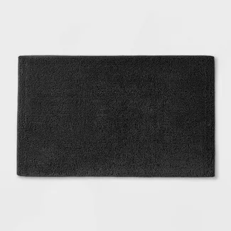 Photo 1 of BLACK Looped Bath Rug - Casaluna™
